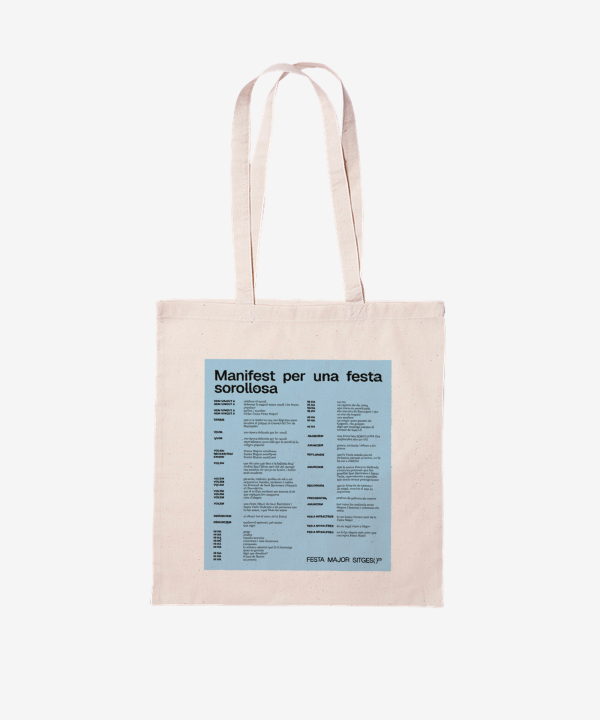 Totebag Oficial Manifest Festa Major Sitges 2025